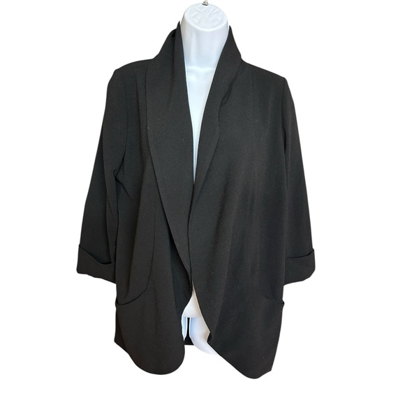 Artizia Wilfred Black Chevalier Open Front Blazer Size 6 - Picture 1 of 7